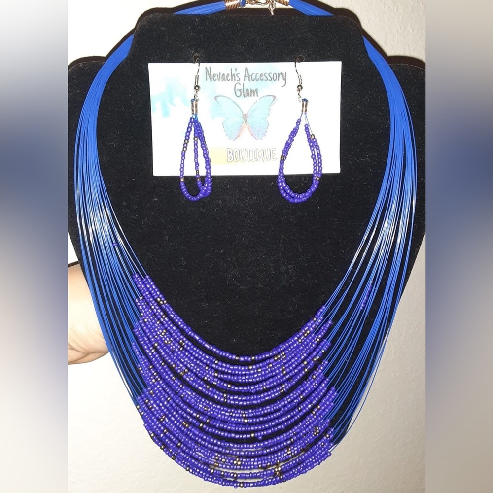 Blue necklace